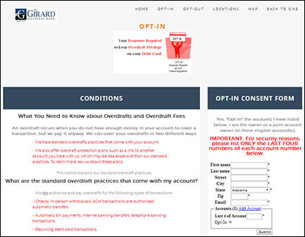 Girard National Bank Secure Website and Website Application