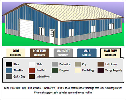 Kentucky Steel Color Selection Website Application