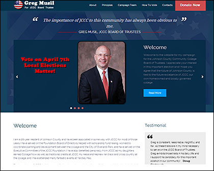 Greg Musil Campaign Website