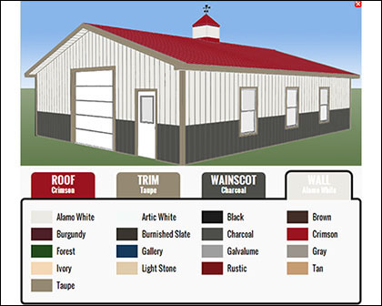Worldwide Steel Color Selection Website Application